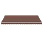 Manual retractable awning with LED lights brown 500x300 cm by , Awnings - Ref: Foro24-3215383, Price: 424,03 €, Discount: %