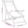 Folding beach chairs, 2 units, taupe fabric and solid wood by , Garden chairs - Ref: Foro24-3214488, Price: 150,20 €, Discoun...