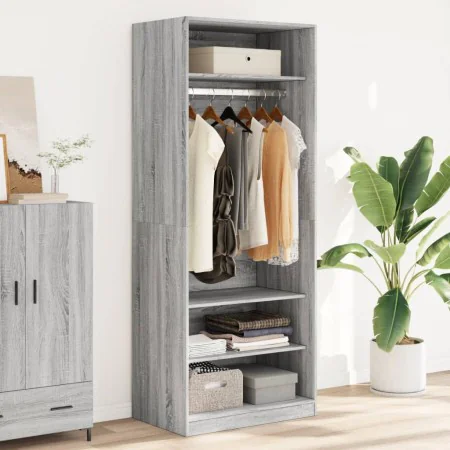 Ingenieurholzschrank in Sonoma-Grau 80x50x200 cm von , Kleiderschränke - Ref: Foro24-3307698, Preis: 181,14 €, Rabatt: %