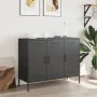 Cold-rolled black steel sideboard 100.5x39x79 cm by , Sideboards - Ref: Foro24-843024, Price: 172,43 €, Discount: %