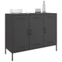 Cold-rolled black steel sideboard 100.5x39x79 cm by , Sideboards - Ref: Foro24-843024, Price: 172,43 €, Discount: %