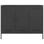 Cold-rolled black steel sideboard 100.5x39x79 cm by , Sideboards - Ref: Foro24-843024, Price: 172,43 €, Discount: %