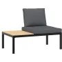 Garden sofa set with cushions 2 pieces black aluminum by , Garden sets - Ref: Foro24-3283705, Price: 272,07 €, Discount: %