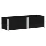 Solid black pine wood planter 150x50 cm by , Pots and planters - Ref: Foro24-3295408, Price: 74,50 €, Discount: %