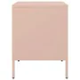 Bedside tables 2 units pink steel 36x39x50.5 cm by , Nightstands - Ref: Foro24-842925, Price: 162,21 €, Discount: %