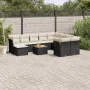 Gartensofa-Set 11-teilig mit schwarzen Kissen aus synthetischem Rattan von , Gartensets - Ref: Foro24-3256301, Preis: 664,23 ...