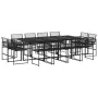 13-piece black synthetic rattan garden dining set by , Garden sets - Ref: Foro24-3295040, Price: 752,58 €, Discount: %