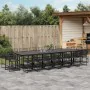 17-piece black synthetic rattan garden dining set by , Garden sets - Ref: Foro24-3295042, Price: 1,00 €, Discount: %