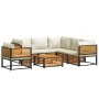 Garden sofa set with 7 pieces, solid acacia wood, and cushions. by , Garden sets - Ref: Foro24-3214913, Price: 960,62 €, Disc...