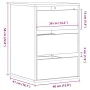 Eckschrank aus weißem Ingenieurholz 40x41x58 cm von , Schubladen - Ref: Foro24-852842, Preis: 76,29 €, Rabatt: %