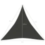 Sail awning HDPE anthracite gray 160 g/m² 3x3x3 m by vidaXL, Umbrellas - Ref: Foro24-311087, Price: 25,31 €, Discount: %