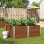 Solid pine wood planter in brown, 150x100 cm by , Pots and planters - Ref: Foro24-3295442, Price: 126,28 €, Discount: %