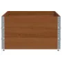 Solid pine wood planter in brown, 150x100 cm by , Pots and planters - Ref: Foro24-3295442, Price: 126,28 €, Discount: %