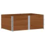 Solid pine wood planter in brown, 150x100 cm by , Pots and planters - Ref: Foro24-3295442, Price: 126,28 €, Discount: %