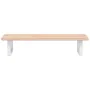 Estante de lavabo de pared de acero y madera maciza de roble de , Tocadores de baño - Ref: Foro24-3302328, Precio: 76,68 €, D...