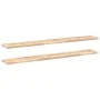 Floating shelves 2 units untreated acacia wood 140x20x2 cm by , Shelves and shelves - Ref: Foro24-3279356, Price: 65,40 €, Di...