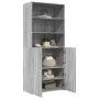 Engineered wood sideboard in Sonoma grey, 80x42.5x185 cm by , Sideboards - Ref: Foro24-3281383, Price: 185,19 €, Discount: %