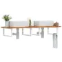 Wall-mounted sink shelf made of steel and solid acacia wood by , bathroom vanities - Ref: Foro24-3302844, Price: 136,05 €, Di...