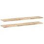 Floating shelves 2 units untreated acacia wood 120x30x2 cm by , Shelves and shelves - Ref: Foro24-3279380, Price: 73,92 €, Di...