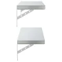 Wall shelves 2 units stainless steel silver 75x23.5 cm by , Shelves and shelves - Ref: Foro24-3214507, Price: 62,02 €, Discou...