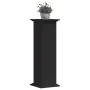 Plant stands made of black engineered wood 33x33x100 cm by , Pot stands - Ref: Foro24-852979, Price: 82,49 €, Discount: %