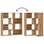 Corner shelf 4 levels oak wood artisan 85x85x140 cm by , Bookcases and shelves - Ref: Foro24-3307818, Price: 206,85 €, Discou...