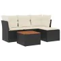 5-piece garden furniture set with black synthetic rattan cushions by , Garden sets - Ref: Foro24-3255937, Price: 291,83 €, Di...