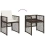 Garten-Essgruppe 11-teilig mit braunen Kunststoff-Rattan-Kissen. von , Gartensets - Ref: Foro24-3210789, Preis: 545,04 €, Rab...