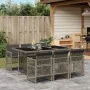 Garden dining set 7 pieces and gray synthetic rattan cushions by , Garden sets - Ref: Foro24-3210728, Price: 461,92 €, Discou...