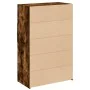 Aparador de madera de ingeniería roble ahumado 80x42,5x124 cm de , Aparadores - Ref: Foro24-3281389, Precio: 154,48 €, Descue...