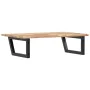 Wall-mounted sink shelf made of steel and solid acacia wood by , bathroom vanities - Ref: Foro24-3302783, Price: 75,94 €, Dis...