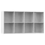 Shelving unit/Sideboard in glossy white plywood 66x30x130 cm by vidaXL, Bookcases and shelves - Ref: Foro24-800159, Price: 88...