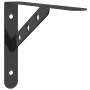 Set of 4 black stainless steel shelf brackets 23.5x2.5x15.5 cm by , Shelves and shelves - Ref: Foro24-30303, Price: 18,39 €, ...