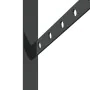 Set of 4 black stainless steel shelf brackets 23.5x2.5x15.5 cm by , Shelves and shelves - Ref: Foro24-30303, Price: 18,39 €, ...