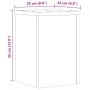 Plant stands 2 units engineered wood white 25x25x35 cm by , Pot stands - Ref: Foro24-852906, Price: 44,07 €, Discount: %