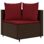 Garden sofa set 10 pieces and brown synthetic rattan cushions by , Garden sets - Ref: Foro24-3308405, Price: 665,57 €, Discou...