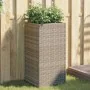 Pflanzgefäß aus grauem synthetischem Rattan 40x40x80 cm von , Töpfe und Pflanzgefäße - Ref: Foro24-366415, Preis: 74,27 €, Ra...