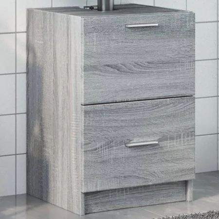 Engineered wood gray Sonoma sink cabinet 40x37x59 cm by , Bathroom furniture - Ref: Foro24-848106, Price: 73,00 €, Discount: %