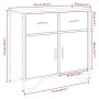 Schwarzer Schrank aus Holzwerkstoff 79,5x35,5x74,5 cm von , Sideboards - Ref: Foro24-848544, Preis: 93,16 €, Rabatt: %