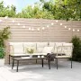 Garden sofa with black steel frame and textilene cushions by , Garden sets - Ref: Foro24-3283748, Price: 415,66 €, Discount: %