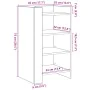 Weißer Schrank aus Holzwerkstoff 45x35x75 cm von , Sideboards - Ref: Foro24-848381, Preis: 58,87 €, Rabatt: %