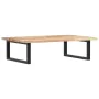 Wall-mounted sink shelf made of steel and solid acacia wood by , bathroom vanities - Ref: Foro24-3302785, Price: 83,34 €, Dis...