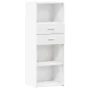 Hoher Schrank aus weißem Ingenieurholz 45x42,5x124 cm. von , Sideboards - Ref: Foro24-846166, Preis: 94,32 €, Rabatt: %