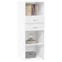 Tall white engineered wood sideboard 45x42.5x124 cm by , Sideboards - Ref: Foro24-846166, Price: 94,32 €, Discount: %