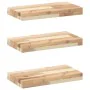 Floating shelves 3 units untreated acacia wood 40x20x4 cm by , Shelves and shelves - Ref: Foro24-3279417, Price: 57,35 €, Dis...