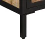 Solid rough mango wood TV stand 110x30x40 cm by , CD and DVD storage - Ref: Foro24-374082, Price: 169,74 €, Discount: %