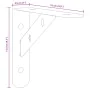 Shelf brackets 4 pcs stainless steel silver 15x2.5x11.5 cm by , Shelves and shelves - Ref: Foro24-30296, Price: 15,91 €, Disc...