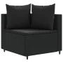 Gartensofa-Set und Kissen, 8-teilig, aus schwarzem Kunststoff-Rattan. von , Gartensets - Ref: Foro24-3308387, Preis: 537,18 €...