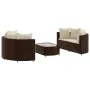 5-piece garden dining set with brown synthetic rattan cushions by , Garden sets - Ref: Foro24-3308441, Price: 332,81 €, Disco...