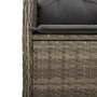 Garden table and 3-piece chair set with gray synthetic rattan cushions by , Garden sets - Ref: Foro24-3277031, Price: 361,31 ...